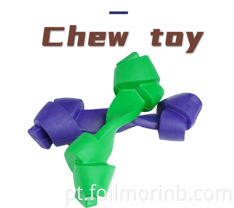 Tooth Cleaning Dumbbells Bone Dog Toy